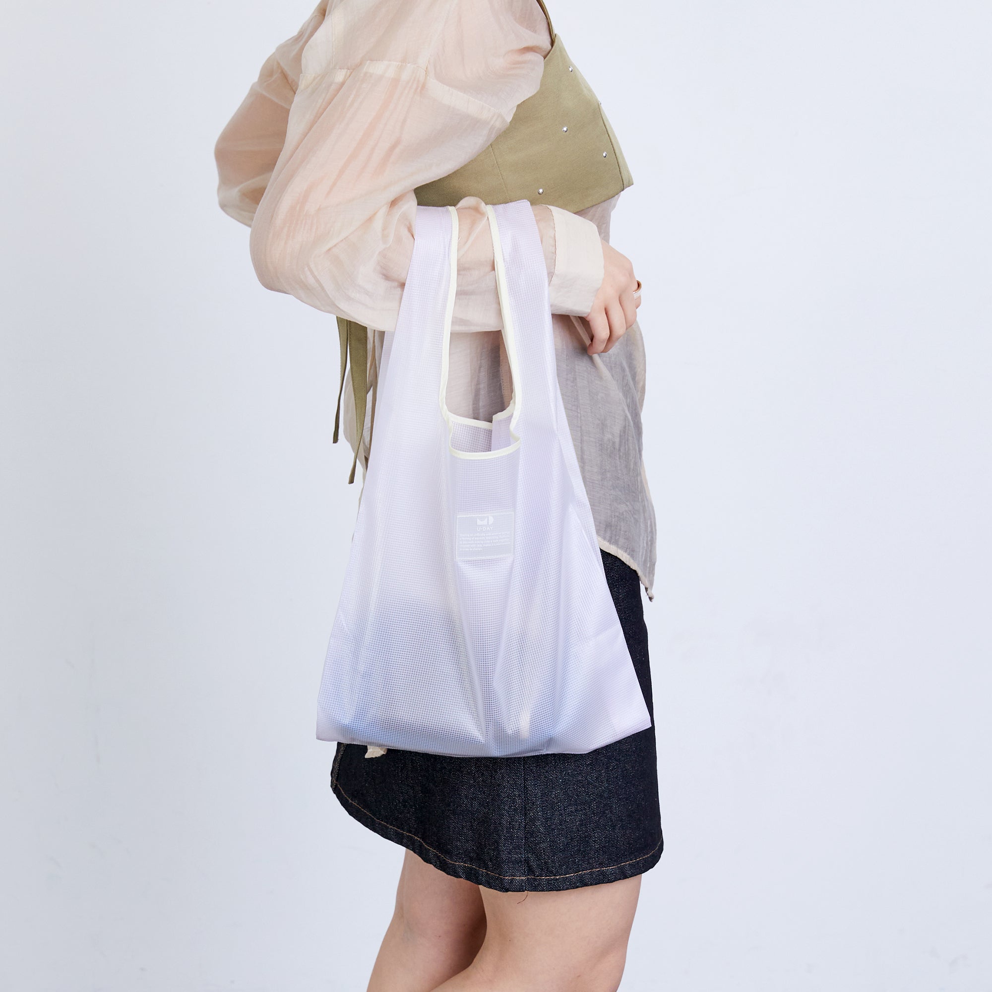 カラーリップクロストートバッグ/クリアカラー | Color Rip Cloth Tote Bag/Clear Color
