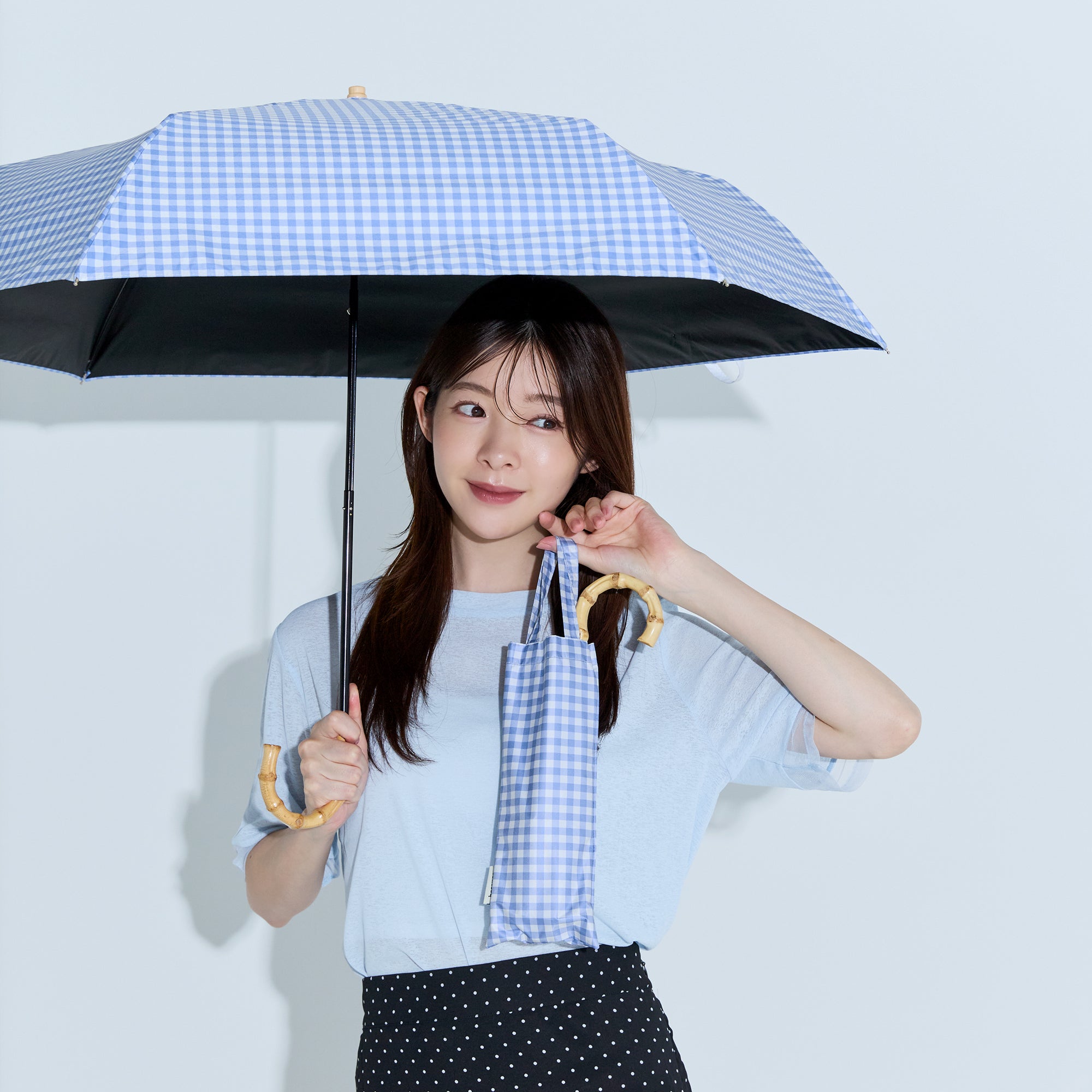 PUギンガム ラージ トートバッグ ミニ | Gingham Large Mini
