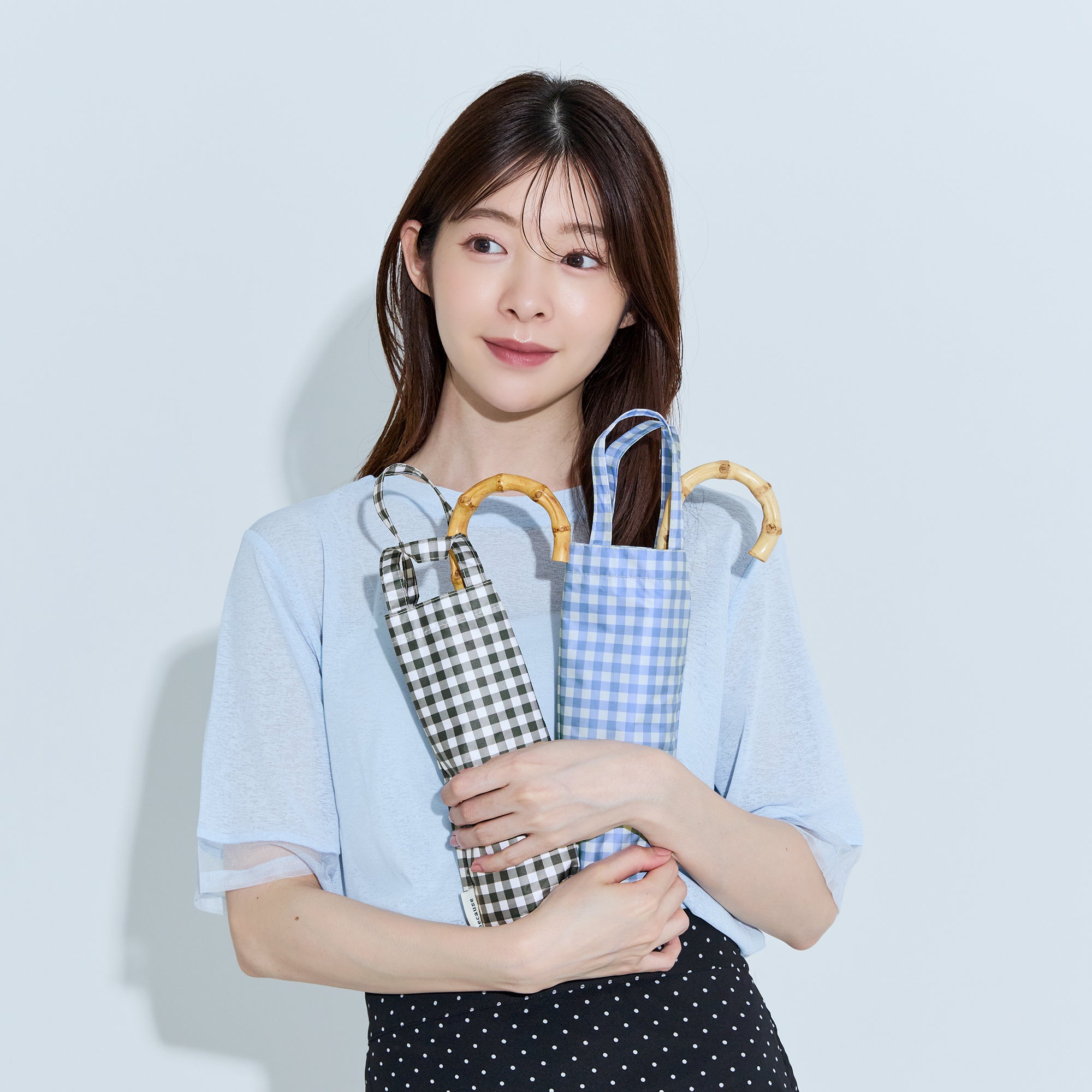 PUギンガム ラージ トートバッグ ミニ | Gingham Large Mini