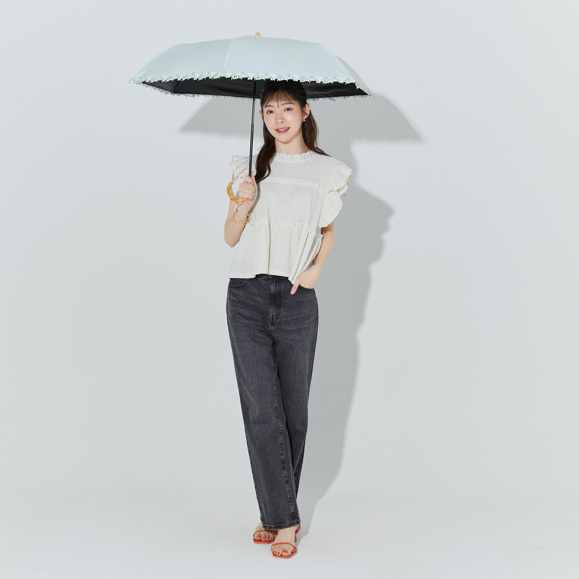 PUフラワーレース トートバッグ ミニ | Flower Lace Mini