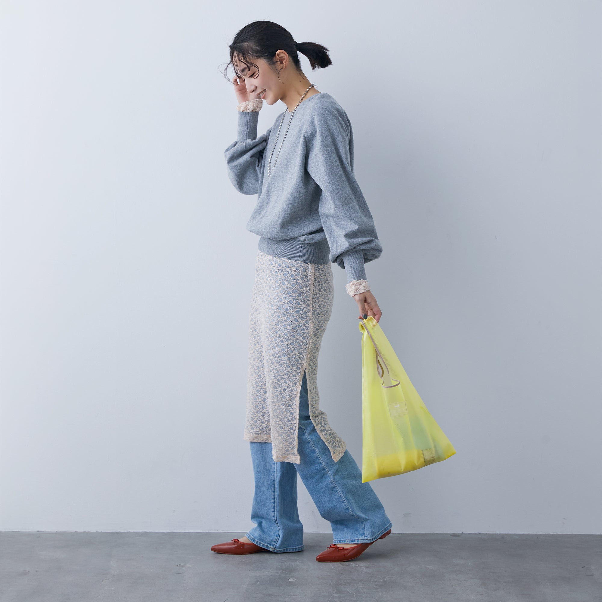 カラーリップクロストートバッグ／クリアカラー | Color Rip Cloth Tote Bag／Clear Color