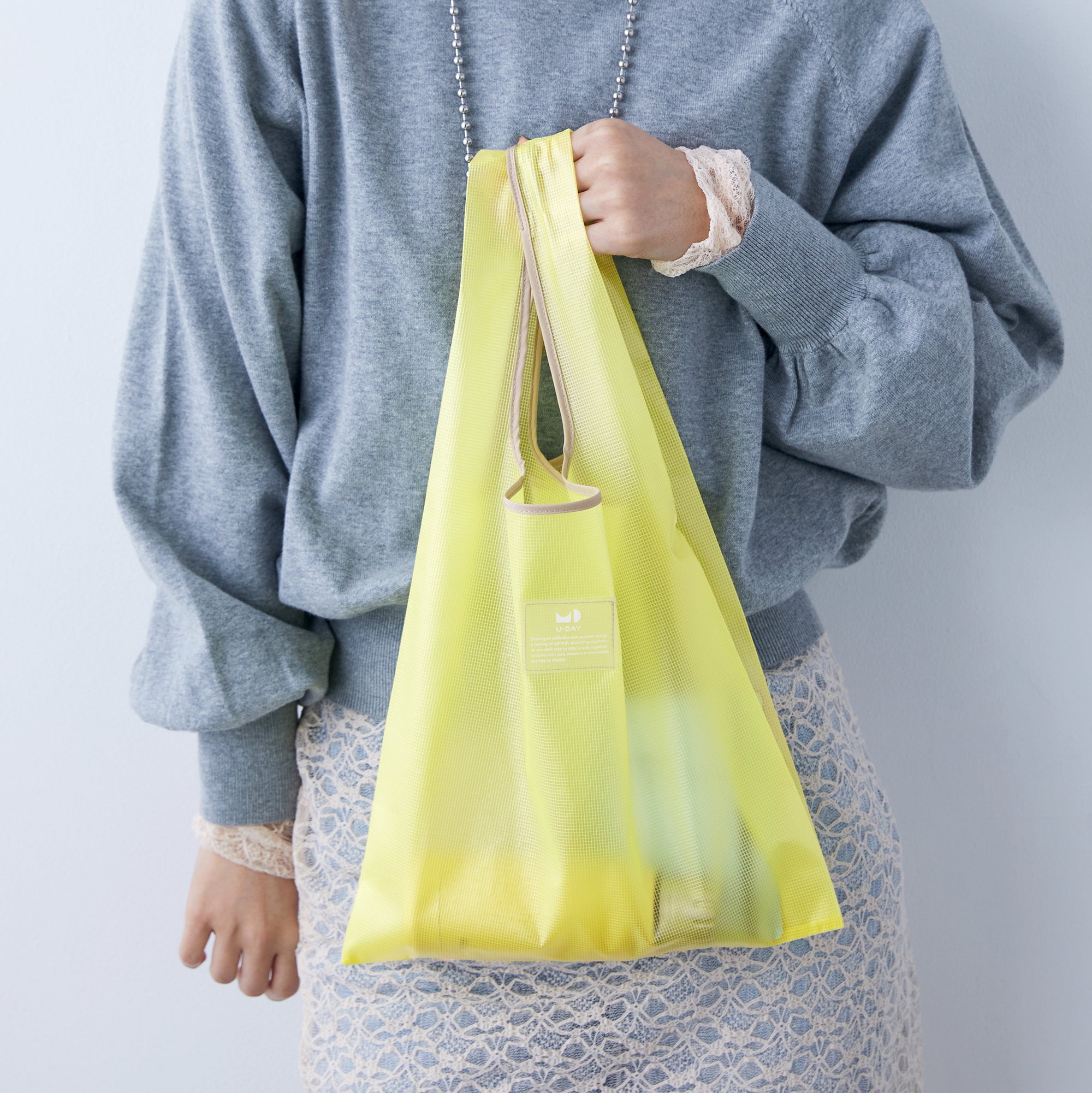 カラーリップクロストートバッグ／クリアカラー | Color Rip Cloth Tote Bag／Clear Color