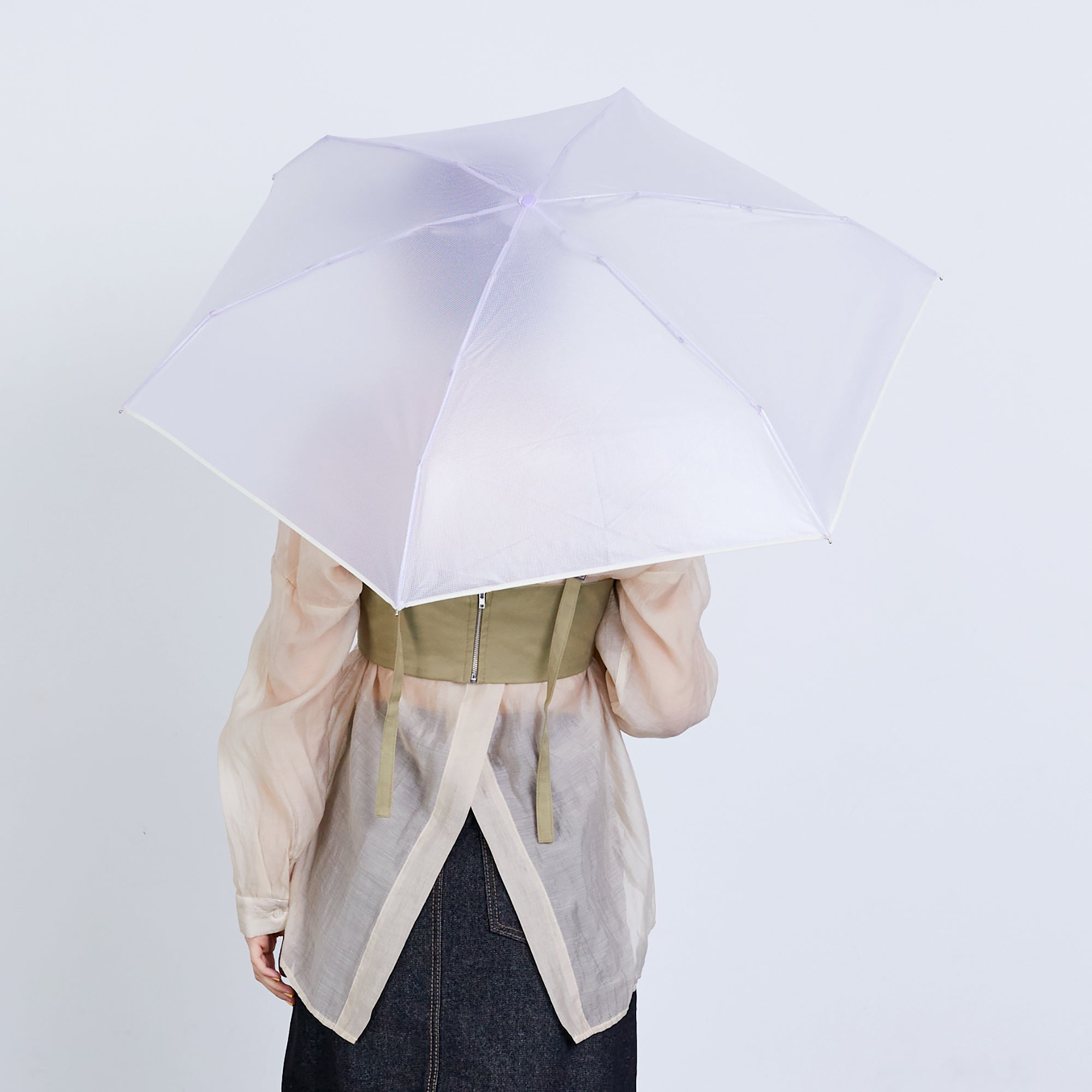 カラーリップクロスアンブレラ／クリアカラー ミニ | Color Rip Cloth Umbrella／Clear Color Mini