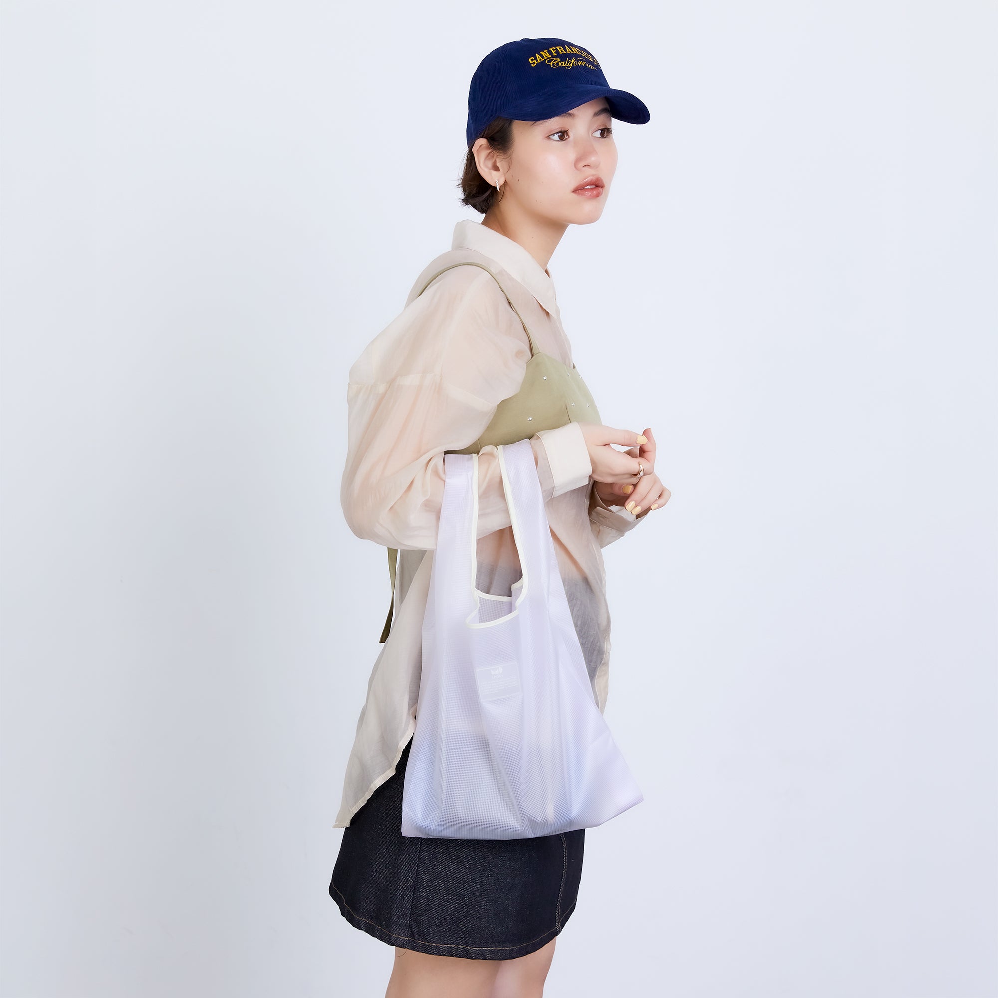 カラーリップクロストートバッグ／クリアカラー | Color Rip Cloth Tote Bag／Clear Color