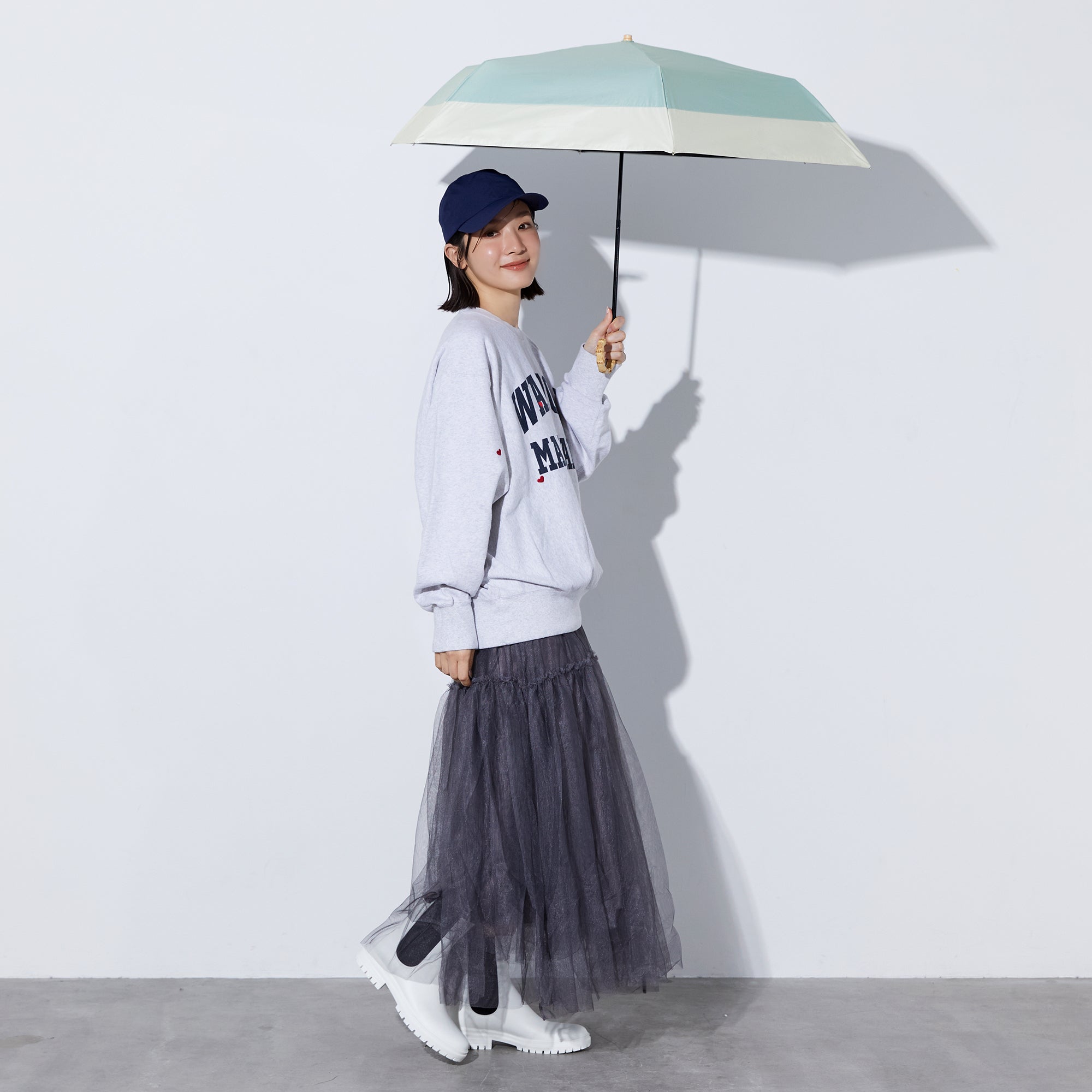 PUバイカラー ラージ トートバッグ ミニ | Bicolor Large Mini