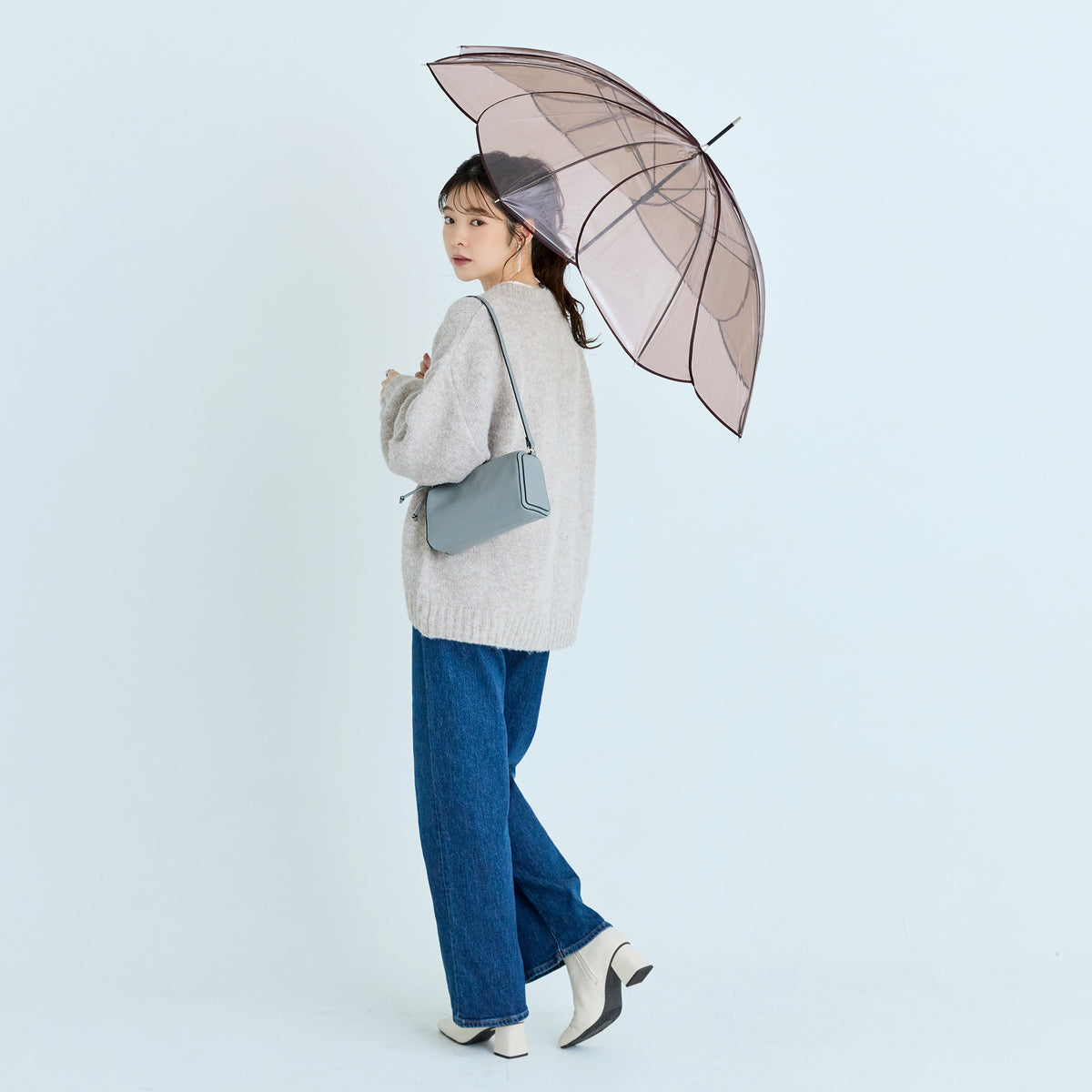 Clear Umbrella / Color Piping