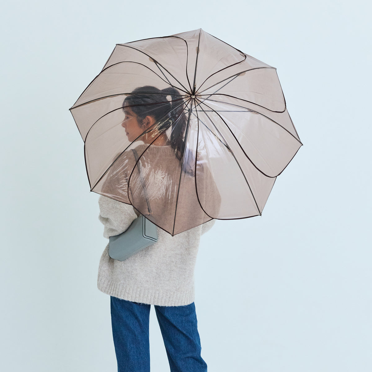Clear Umbrella / Color Piping