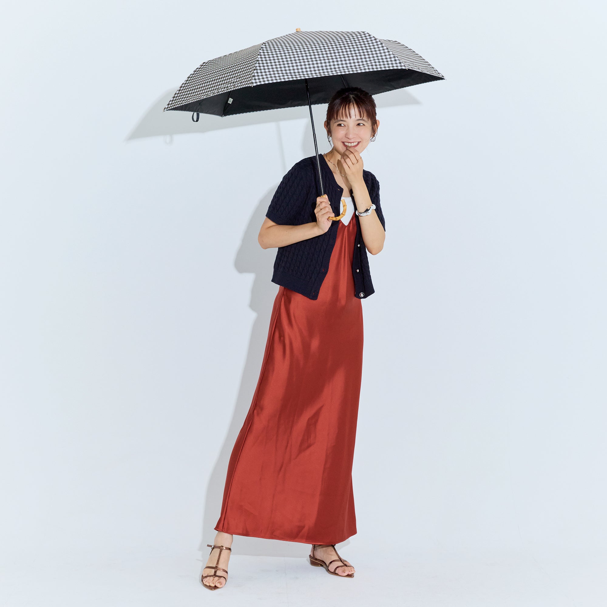 PUギンガム ラージ トートバッグ ミニ | Gingham Large Mini