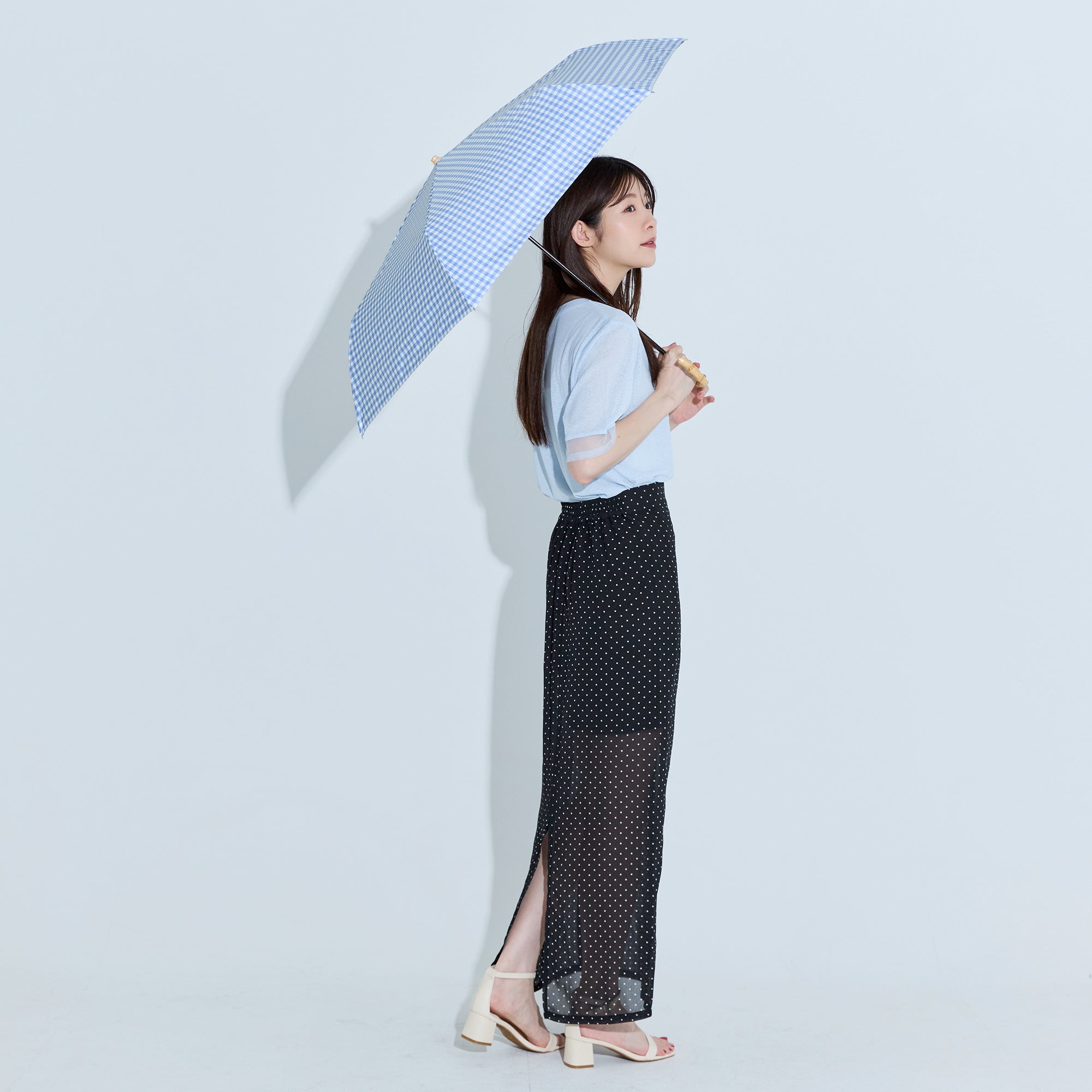 PUギンガム ラージ トートバッグ ミニ | Gingham Large Mini