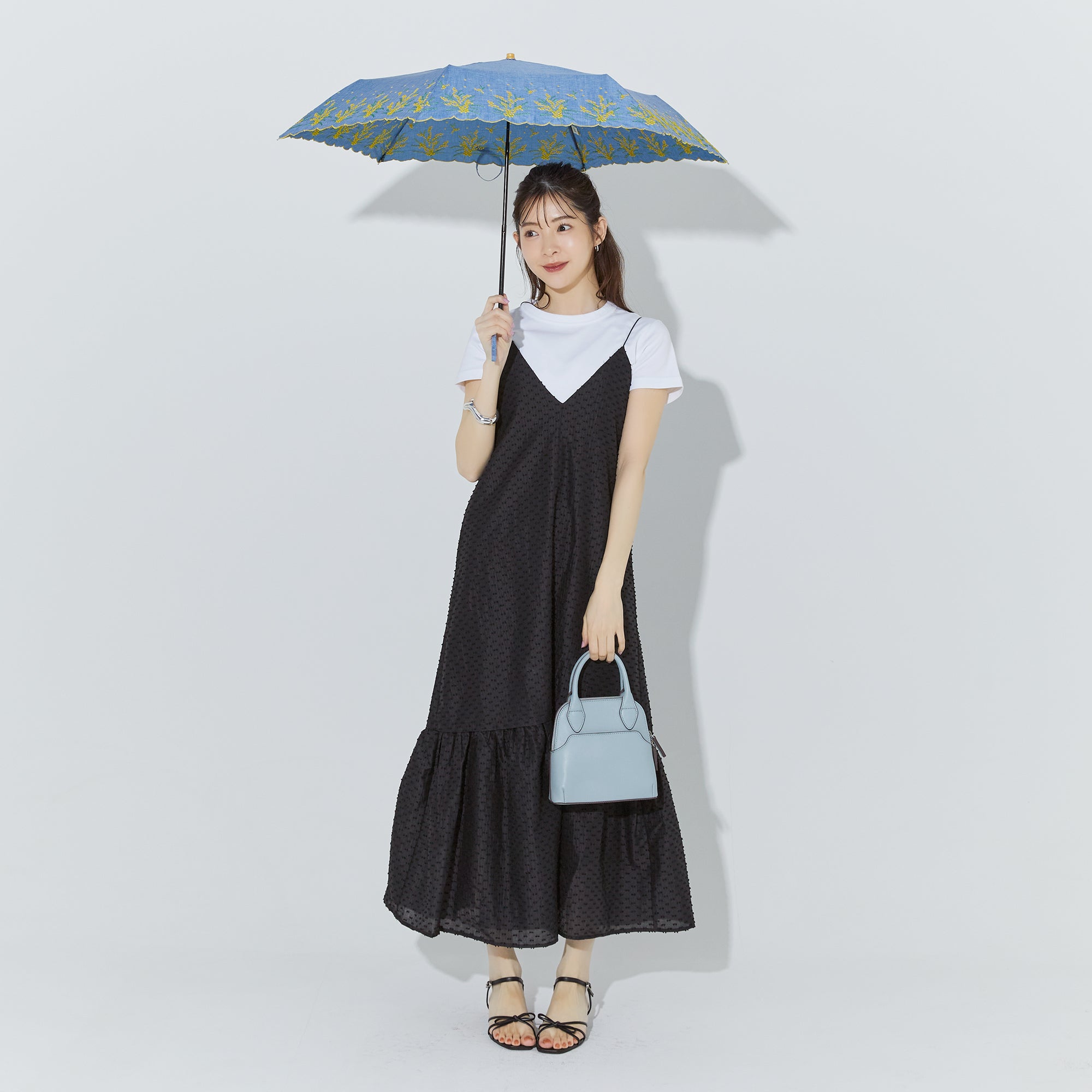 ミモザ　保水　コンパクト ミモザ刺繍 ミニ | Mimosa Mini