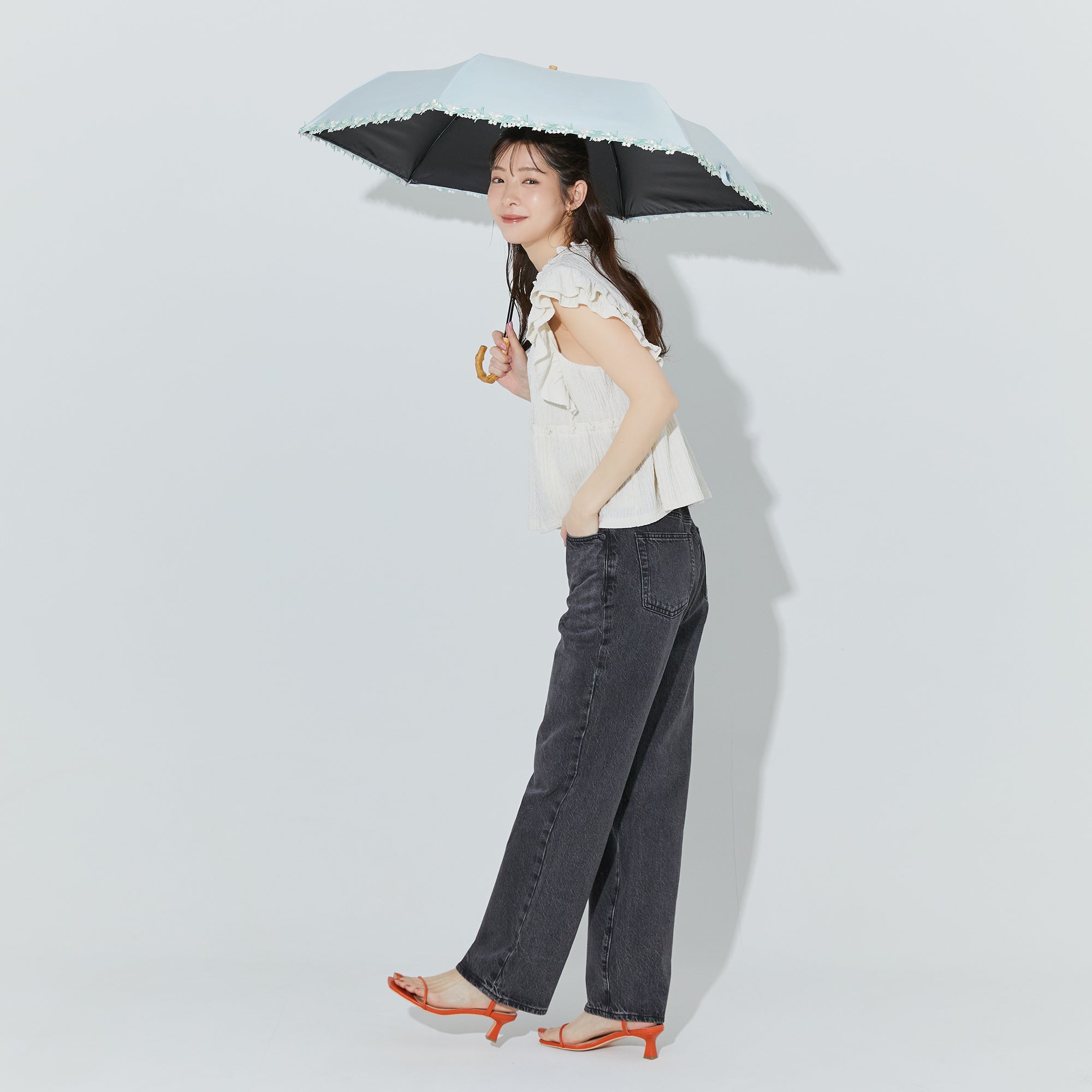 PUフラワーレース トートバッグ ミニ | Flower Lace Mini