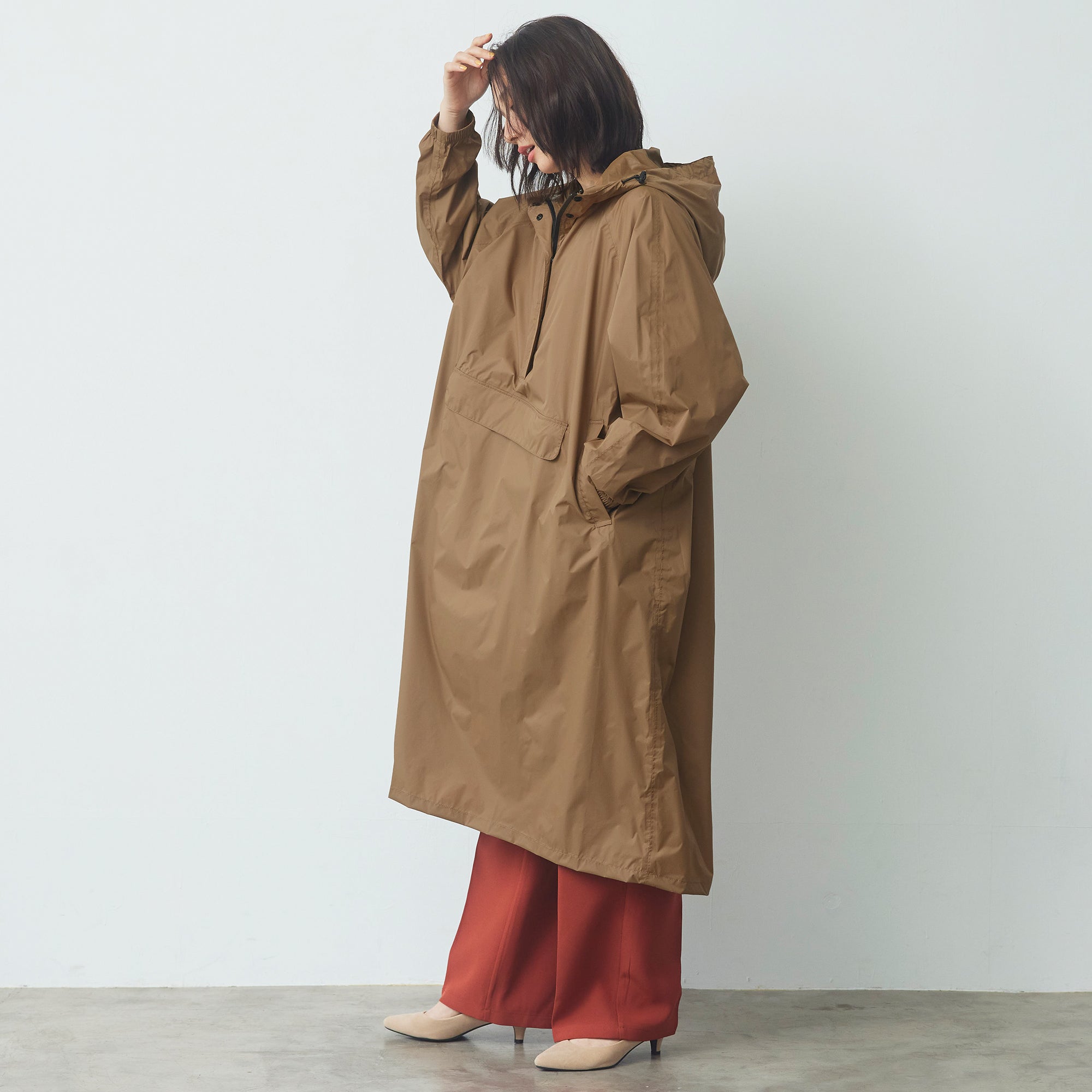 アルベロベロ　リバーシブルパーカー　ロング丈 アノラックロングパーカ | Anorak Long Parka