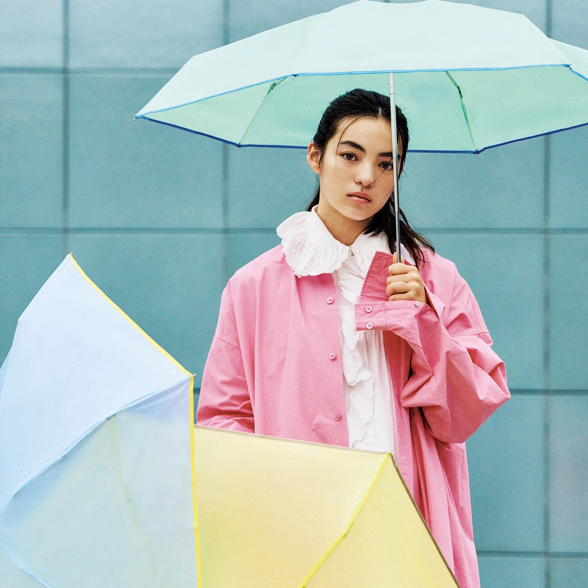 カラーリップクロスアンブレラ／クリアカラー ミニ | Color Rip Cloth Umbrella／Clear Color Mini