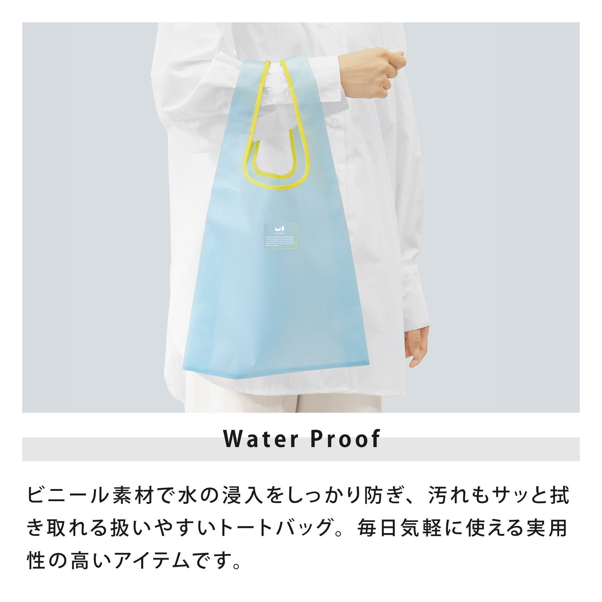 カラーリップクロストートバッグ／クリアカラー | Color Rip Cloth Tote Bag／Clear Color