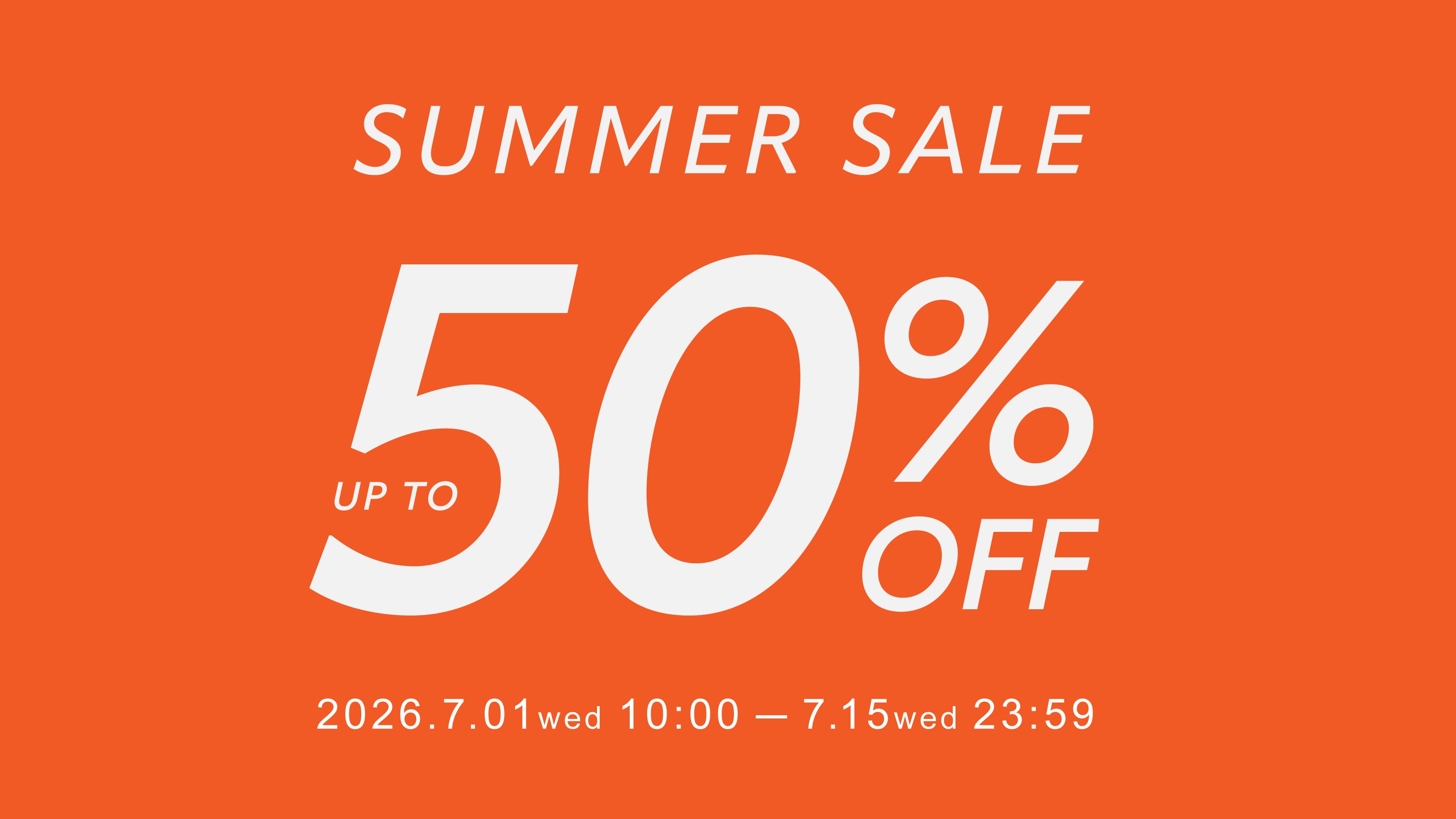 SUMMER SALE